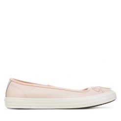 Baleriny Converse. Brązowe balerinki damskie Converse, bez wzorów, retro, bez obcasa, bez zapięcia. Za 209.99 zł.