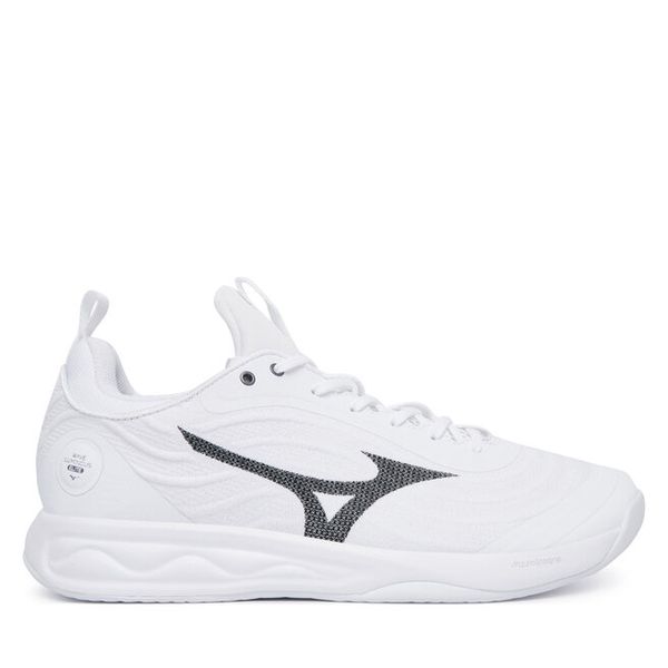 Buty halowe Mizuno. Białe buty sportowe męskie Mizuno, bez wzorów, bez zapięcia, mizuno wave. Za 619.99 zł.