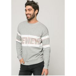 Review - Bluza. Szare bluzy męskie Review, m, bez wzorów, z bawełny, bez ramiączek, bez kaptura. W wyprzedaży za 119.90 zł.