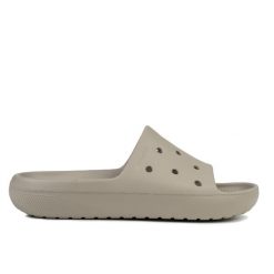 Klapki męskie basenowe Crocs CLASSIC SLIDE V2. Brązowe klapki męskie Crocs, bez wzorów, bez zapięcia. Za 149.00 zł.