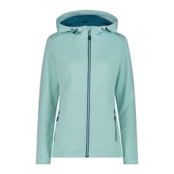 Bluza damska turystyczna CMP 31E1836. Niebieskie bluzy damskie CMP, l, bez wzorów, z materiału, bez ramiączek, z kapturem. Za 249.99 zł.