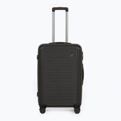 Walizka podróżna KADVA Palero 64. Czarne walizki damskie KADVA, bez wzorów, z materiału, średnie. Za 159.99 zł.