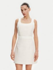 Guess Sukienka codzienna W5GK77 WH610 Écru Slim Fit. Sukienki damskie Guess, na co dzień, xl, z aplikacjami, z syntetyku, bez kołnierzyka, bez ramiączek, proste. Za 379.99 zł.