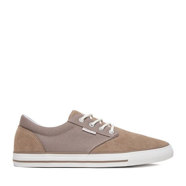 Tenisówki Quiksilver. Brązowe trampki męskie Quiksilver, bez wzorów, bez zapięcia. Za 179.99 zł.