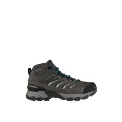 Buty trekkingowe męskie Moraine Mid GTX. Szare buty zimowe męskie Scarpa, bez wzorów, bez obcasa, bez zapięcia. Za 698.99 zł.