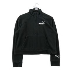 Bluza damska Demi-zip 589605-01. Czarne bluzy damskie Puma, m, bez wzorów, z dresówki, casualowe, bez ramiączek, bez kaptura. Za 116.16 zł.