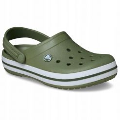 Chodaki Klapki Unisex Crocband 11016 Clog 36-37. Białe klapki męskie Crocs, bez wzorów, z materiału, bez zapięcia. Za 289.99 zł.