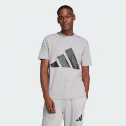 Koszulka Essentials Big Logo. Czarne koszulki sportowe męskie Adidas, l, bez wzorów, z bawełny, bez ramiączek, na fitness i siłownię. Za 119.00 zł.