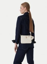 Guess Torebka J6GZ36 WR200 Écru. Białe listonoszki damskie Guess, z aplikacjami, ze skóry, bez dodatków. Za 173.99 zł.