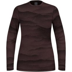 Bluza termoaktywna damska Odlo Merino Ridgelines BL Top Crew Neck LS. Czerwone bluzy damskie ODLO, m, bez wzorów, z materiału, bez ramiączek, bez kaptura. Za 439.45 zł.