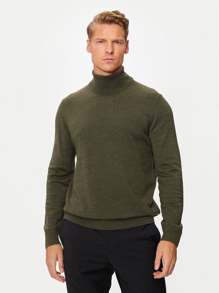 JOOP! Golf 17 Jk-04Donte 30032604 Zielony Modern Fit. Zielone swetry męskie JOOP!, m, bez wzorów, z wełny, bez kołnierzyka, bez ramiączek. Za 659.99 zł.