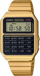 Zegarek Casio Zegarek męski Casio CA-500WEG-1AEF złoty. Żółte zegarki męskie Casio, bez wzorów, złote. Za 404.00 zł.