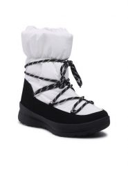 Jenny Fairy Śniegowce NS10121 Biały. Białe śniegowce damskie Jenny Fairy, z materiału, bez zapięcia. Za 99.99 zł.