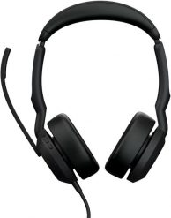 Jabra Evolve2 50 Zestaw słuchawkowy Przewodowa Opaska na głowę Biuro/centrum telefoniczne USB Type-C / USB Type-A Bluetooth Czarny. Czarne słuchawki bezprzewodowe JABRA. Za 518.56 zł.