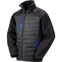 Kurtka Result Softshell Rembourrée Black Compass. Czarne kurtki męskie RESULT, m, bez wzorów, z puchu, bez kaptura. Za 233.00 zł.