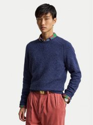 Polo Ralph Lauren Sweter 710B27270004 Granatowy Regular Fit. Niebieskie swetry męskie Polo Ralph Lauren, l, bez wzorów, z wełny, bez kołnierzyka, bez ramiączek. Za 1,599.00 zł.