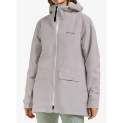 Kurtka przeciwdeszczowa damska Didriksons Gila Parka. Szare kurtki damskie Didriksons, bez wzorów, bez kaptura. Za 835.99 zł.