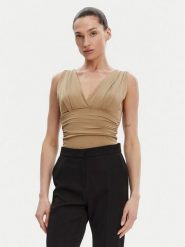 ACCESS FASHION Body 53-2223-391 Beżowy Slim Fit. Brązowe body ACCESS FASHION, bez wzorów, z syntetyku. Za 179.99 zł.