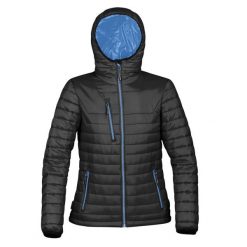 Kurtka Termiczna Damska Gravity. Czarne kurtki sportowe damskie STORMTECH, m, bez wzorów, z materiału, bez ramiączek, z kapturem, trekkingowe. Za 670.99 zł.