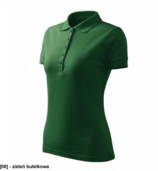 Pique Polo Free - ADLER - Pique Polo Free - Koszulka polo damska, 200 g/m2, 65 % bawełna, 35 % poliester - zieleń butelkowa L. Zielone bluzki damskie MALFINI, l, bez wzorów, z bawełny, bez kołnierzyka, bez ramiączek. Za 52.95 zł.