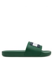 Tommy Jeans Klapki Tommy Jeans Pool Slide Ess EM0EM01191 Zielony. Zielone klapki męskie Tommy Jeans, bez wzorów, z jeansu, bez zapięcia. Za 109.99 zł.