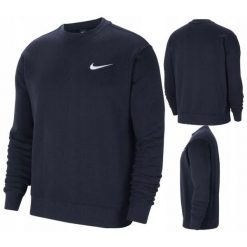 Bluza męska Nike Park 20 Fleece Crew sportowa. Bluzy sportowe męskie Nike, m, bez wzorów, bez kaptura, do piłki nożnej. Za 174.00 zł.