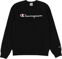 Champion Bluza męska Crewneck czarna 220254 KK001 M. Czarne bluzy męskie Champion, m, bez wzorów, bez ramiączek, bez kaptura. Za 208.02 zł.