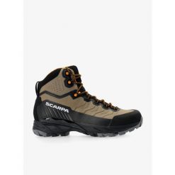 Buty trekkingowe męskie Scarpa Rush TRK LT GTX. Brązowe buty zimowe męskie Scarpa, bez wzorów, bez obcasa, bez zapięcia. Za 799.99 zł.