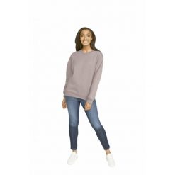 Bluza z okrągłym dekoltem Gildan Midweight Softstyle. Brązowe bluzy damskie GILDAN, xl, bez wzorów, z bawełny, klasyczne, bez ramiączek, bez kaptura. Za 125.00 zł.