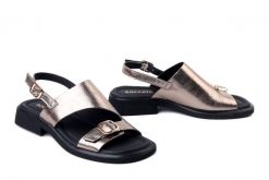 BOCCATO G058 1019 bakir, sandały damskie. Żółte sandały damskie Boccato, bez wzorów, z gumy, bez obcasa, na obcasie, bez zapięcia. Za 314.90 zł.