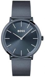 Zegarek Boss Zegarek Męski Hugo Boss 1513827 Niebieski (37 mm). Niebieskie zegarki męskie Boss, bez wzorów. Za 945.56 zł.