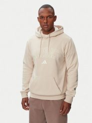 Adidas Bluza Collegiate Script Graphic Hoodie KC7185 Beżowy Regular Fit. Brązowe bluzy męskie Adidas, m, bez wzorów, z bawełny, bez ramiączek, bez kaptura. Za 239.99 zł.