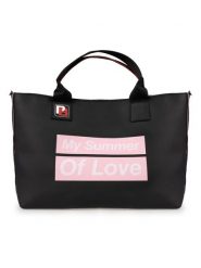 Pinko Shopperka "Varietta" | 1H20KU Y5AL | Kobieta | Czarny. Czarne shopperki damskie Pinko, bez wzorów, z poliesteru, bez dodatków. W wyprzedaży za 349.00 zł.