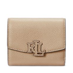 Portfel LAUREN RALPH LAUREN. Brązowe portfele damskie Lauren Ralph Lauren. Za 335.99 zł.