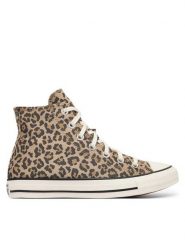 Converse Trampki Chuck Taylor All Star Leopard Jacquard A19181C Beżowy. Brązowe trampki i tenisówki damskie Converse, bez wzorów, z materiału, bez zapięcia. Za 419.99 zł.