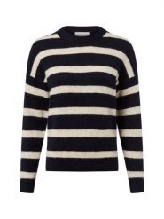 Msch Copenhagen sweter z dzianiny z zawartością alpaki - MSCHFestina Hope Kobiety niebieski, L/XL. Niebieskie swetry nierozpinane damskie MSCH Copenhagen, l, bez wzorów, z dzianiny, eleganckie, bez kołnierzyka, bez ramiączek. Za 279.95 zł.