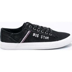 Big Star - Tenisówki. Czarne trampki męskie BIG STAR, bez wzorów, z gumy, bez zapięcia. W wyprzedaży za 69.90 zł.