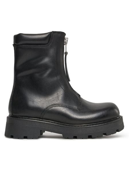 Vagabond Botki Cosmo 2.0 5455-201-20 Czarny. Czarne botki damskie Vagabond Shoemakers, bez wzorów, ze skóry, bez obcasa, na płaskiej podeszwie, bez zapięcia. Za 739.99 zł.