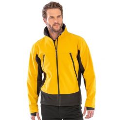 Męska Kurtka Soft Shell. Czarne kurtki męskie RESULT, m, bez wzorów, sportowe, bez kaptura. Za 234.99 zł.