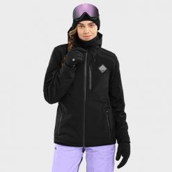 Kurtka snowboardowa damska W2-W McKinley. Czarne kurtki sportowe damskie SIROKO, xs, bez wzorów, z softshellu, bez ramiączek, bez kaptura, narciarskie. Za 844.00 zł.