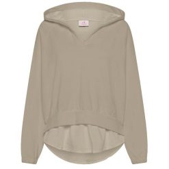 Bluza Deha Parachute Trim Hoodie Damskie. Brązowe bluzy damskie Deha, l, bez wzorów, z bawełny, bez ramiączek, z kapturem. Za 467.99 zł.