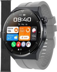 Smartwatch Enter SAT.14.5312.144-SET Szary. Szare zegarki smartwatch Enter, bez wzorów. Za 299.00 zł.