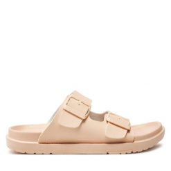 Klapki Big Star Shoes. Czerwone klapki damskie BIG STAR SHOES, bez wzorów, retro, bez obcasa, bez zapięcia. Za 79.99 zł.