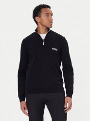 BOSS Sweter K_Hydro QZ-1 50541953 Czarny Regular Fit. Czarne swetry męskie Boss, m, bez wzorów, z bawełny, bez kołnierzyka, bez ramiączek. Za 759.99 zł.