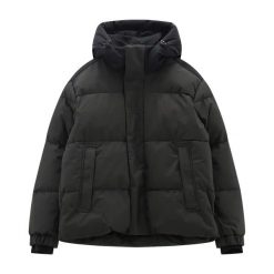 Kurtka z kapturem CMP. Czarne kurtki męskie CMP, l, bez wzorów, z puchu, eleganckie, z kapturem. Za 671.00 zł.