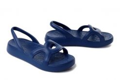 Wonders Glub baltic, sandały damskie. Niebieskie sandały damskie Wonders, bez wzorów, bez obcasa, na płaskiej podeszwie, bez zapięcia. Za 299.90 zł.