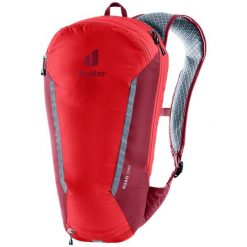 Plecak rowerowy deuter Road One 5 l. Czerwone plecaki męskie Deuter, bez wzorów, sportowe. Za 379.99 zł.