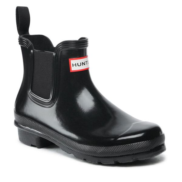 Kalosze Hunter. Czarne kalosze damskie Hunter, bez wzorów, bez zapięcia. Za 449.99 zł.