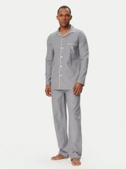 Polo Ralph Lauren Piżama 714931640009 Granatowy Regular Fit. Niebieskie piżamy męskie Polo Ralph Lauren, m, bez wzorów, z bawełny, bez kołnierzyka, bez ramiączek. Za 659.99 zł.