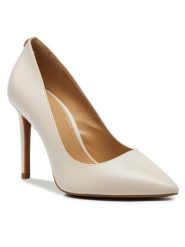 MICHAEL Michael Kors Szpilki Alina 40R4HNHP1L Écru. Szpilki damskie MICHAEL Michael Kors, bez wzorów, ze skóry, bez obcasa, na szpilce, bez zapięcia. Za 629.99 zł.